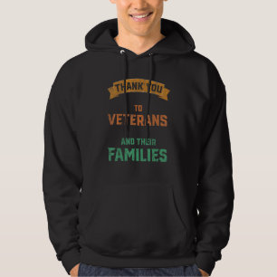 Dank U Veteranen Combatlaarzen Vintag Veteraan Her Hoodie