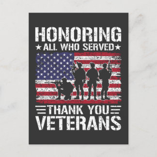 Dank U Veteranen Patriottisch Militaire Dienst Cad Briefkaart