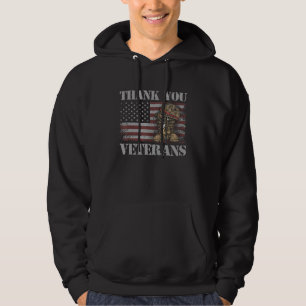 Dank u veteranen voor de strijd tegen boots Vetera Hoodie