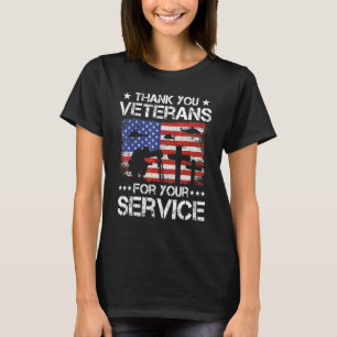 Dank u veteranen voor het bladervocht t-shirt