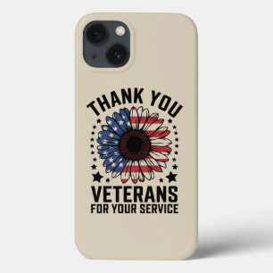 Dank U Veteranen Zonnebloem Militaire Veteranen Da iPhone 13 Hoesje