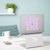 Dank u - Vinyl Sticker (Laptop op bureau)