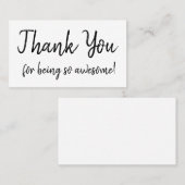 Dank u Visitekaartje (Voorkant / Achterkant)