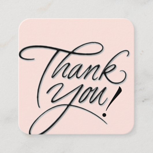 dank u visitekaartje (Voorkant)