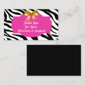 Dank u visitekaartje (Voorkant / Achterkant)