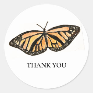 Dank u vlinderschilderij insect Stickers