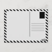 dank u ( voeg uw eigen afbeelding in ) briefkaart (Achterkant)