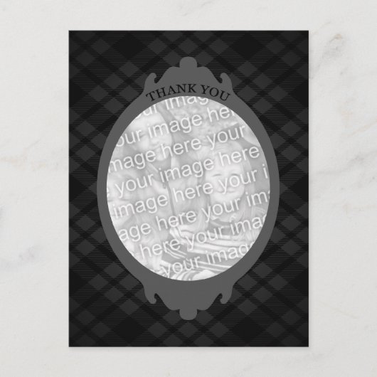 dank u ( voeg uw eigen afbeelding in ) briefkaart (Voorkant)