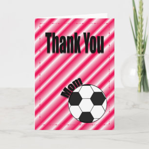Dank u voetbal team moeder Kaart