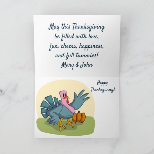 Dank u voor al uw hulp bedankkaart (Binnen)