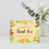 Dank u voor alles wat u doet briefkaart (Staand voorkant)