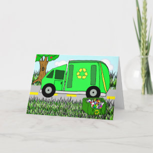 Dank u voor de essentiële werknemers recycling kaart