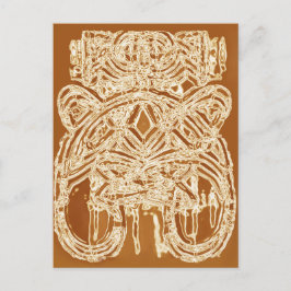 Dank u voor de etnische Abstracte beeldende kunst  Briefkaart