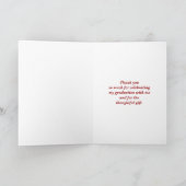 Dank u voor de Gift van Afstuderen - Gift met Bedankkaart (Binnen)