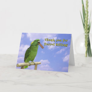 Dank u voor de vergadering van de Parrot Bedankkaart