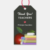 Dank u voor de waardering van de leraar cadeaulabel (Voorkant)