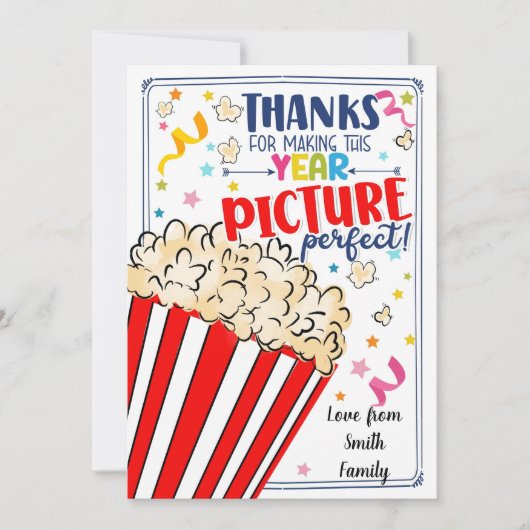 Dank u voor een afbeelding perfect jaar leraar cad kaart (Voorkant)