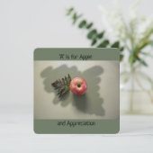 Dank u voor een Apple Green blanco Kaart (Staand voorkant)
