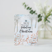 Dank u voor een fantastische kerst briefkaart (Staand voorkant)