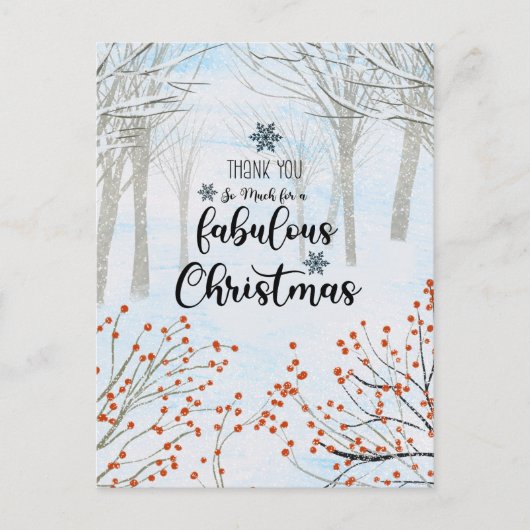 Dank u voor een fantastische kerst briefkaart (Voorkant)