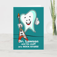 Dank u voor Endodontist met Rockstar Tooth
