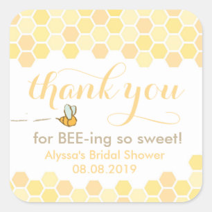 Dank u voor het BEE-ing hier, voor het boeien door Vierkante Sticker