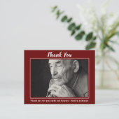 Dank U Voor Het Bijwonen Van De Herdenkingsplechti Briefkaart (Staand voorkant)