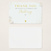 Dank u voor het bijwonen van kerstkaarten visitekaartje (Voorkant /achterkant)