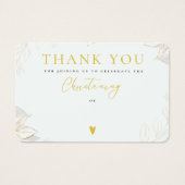 Dank u voor het bijwonen van kerstkaarten visitekaartje (Voorkant)