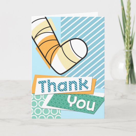 Dank u voor het cadeau dat u hebt gekregen bedankkaart (Voorkant)