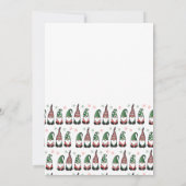 Dank u voor het kerstcadeaupatroon bedankkaart (Achterkant)