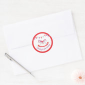 Dank u voor het komen baby shower stickers (Envelop)