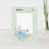 Dank u voor het komen om Huis te openen voeg Foto  Kaart (Voorkant)