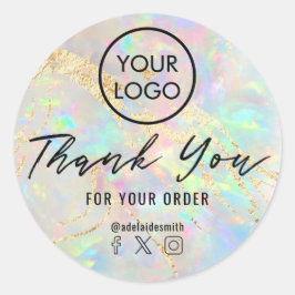 dank u voor het nieuwe advies ronde sticker