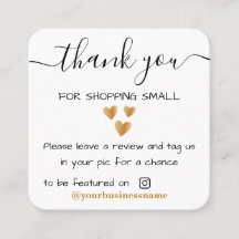 dank u voor het Small Business Handgemaakt instagr