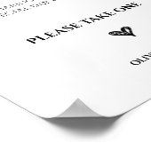 Dank u voor het tekenen, neem er alsjeblieft een poster (Hoek)