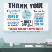 Dank u voor het vrijwilligerswerk spandoek (Beurs)