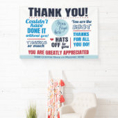 Dank u voor het vrijwilligerswerk spandoek (Insitu)