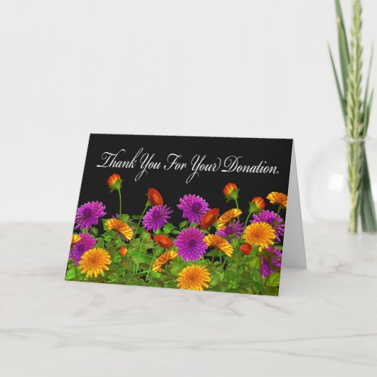 Dank u, voor het Wenskaart van de Schenking Bedankkaart (Voorkant)