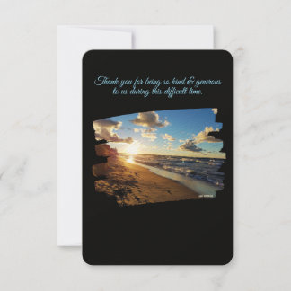 Dank u voor het zijn vriendelijk en genereus Wensk Bedankkaart