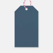 Dank u voor labels Blue Ombre waterverf Cadeaulabel (Achterkant)