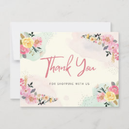 Dank u voor uw aankoop  briefkaart