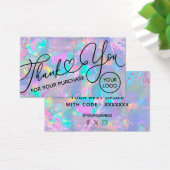 dank u voor uw aankoopoptie - achtergrond visitekaartje (Bureau)