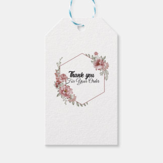 Dank u voor uw bestelling cadeaulabel