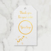 Dank u voor uw bestelling cadeaulabels (Voorkant)