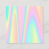 dank u voor uw bestelling pastelkleur vierkante visitekaartje (Achterkant)