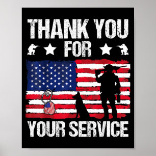 Dank U Voor Uw Dienst Veteranen Belgische Malino Poster