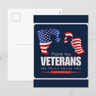 Dank U voor Uw Dienst: Veteranendag 2025 Feestdagenkaart