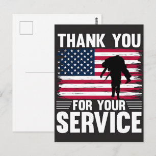 Dank u voor uw dienst: Veterans Day 2025 Briefkaart