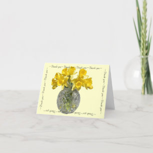 Dank u voor uw gastvrijheid bedankkaart